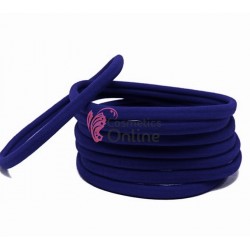 Bentite de par elastice pentru scoala sau sport BDP019 Bleumarin - 6 bucati 